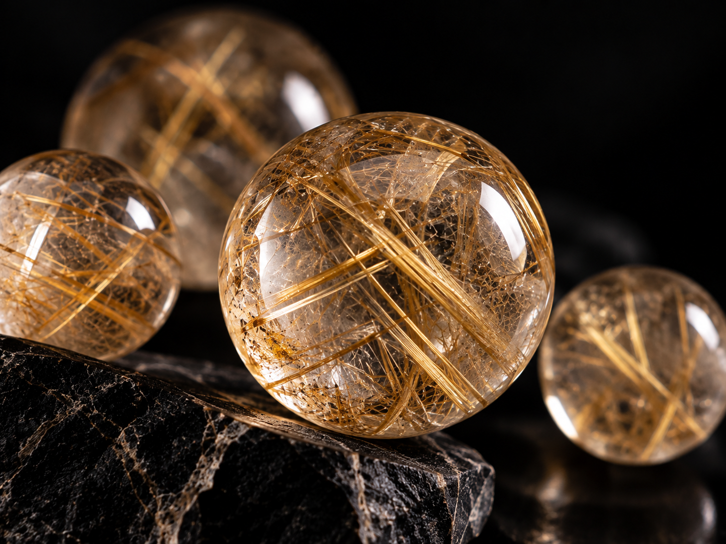 Quartz rutile naturel